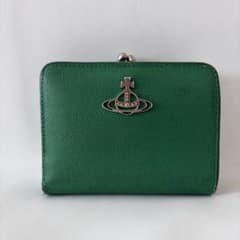 Vivienne Westwood 二つ折り財布 がま口 グリーン - メルカリ