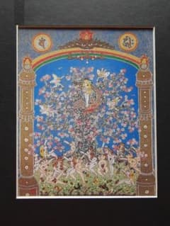 清水ハルマン、【パラダイス界桜曼荼羅】、希少な額装用画集より、美品