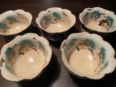 乾山写 雪松向付5客 清水焼 新品未使用 - メルカリ
