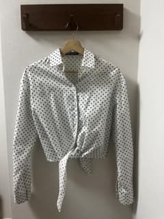 DOLCE & GABBANA ドット柄 クロップドシャツ 38 - メルカリ