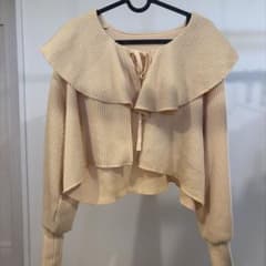 poppyフリル付き クロップドカーディガンのサムネイル