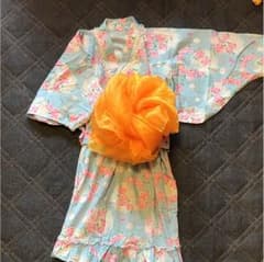 セパレート浴衣 ワンピース 水色130のサムネイル