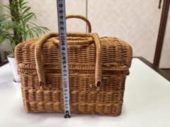 ラタン製 バスケット かご 収納ボックスのサムネイル