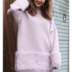 dazzlin♡新品 シャギー切替ニットチェニックのサムネイル