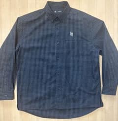 【美品】GU ブロードチェックシャツ UNDERCOVER ブラック Mサイズのサムネイル