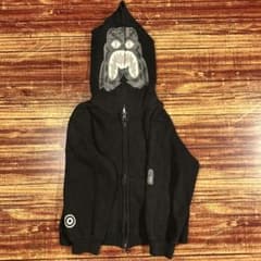 A BATHING APE ア　ジップアップパーカー ブラック キッズのサムネイル