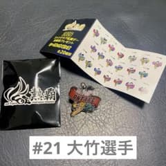 阪神タイガース　ファンクラブ応援デー　シークレットピンズ　#21 大竹選手のサムネイル