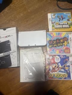 ニンテンドー3DS LL ホワイト ゲーム3本付きのサムネイル