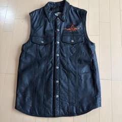 Harley-Davidson レザーベスト Sのサムネイル