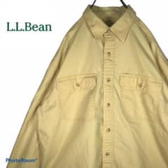 【古着】L.L.Bean エルエルビーン フラップ付 ロングスリーブ シャツ Lのサムネイル