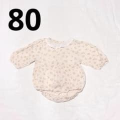 juo 花柄 ロンパース 襟付き 80のサムネイル