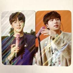 BTS JIN 両面ホログラムフォトカード② BTS】‪☆183-28☆フォトカード ホログラム JIN ソクジン2枚セット‬
