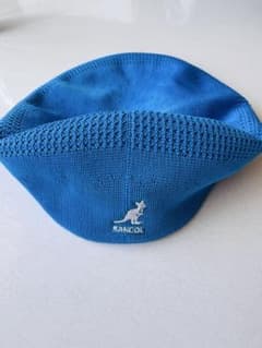 KANGOL 青 ハンチング帽 メッシュ美品のサムネイル