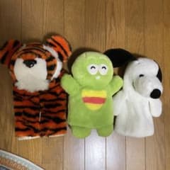 タイガーウッズのトラ、スヌーピー、ガチャピンのヘッドカバーのサムネイル