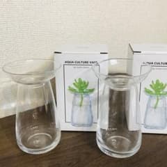 ［新品と短期間使用］2個セット kinto アクアカルチャーフラワーベースのサムネイル