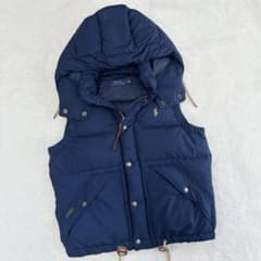 ポロラルフローレン ダウンベスト ネイビー レディース ポニー