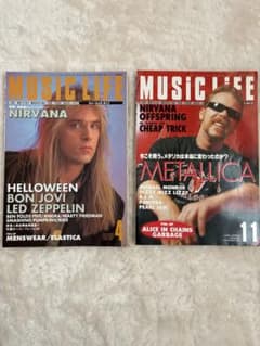 MUSIC LIFE 1996年4月・11月号セット　ニルヴァーナ 特集のサムネイル