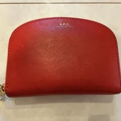 APC レッド 二つ折り財布　アーペーセーのサムネイル