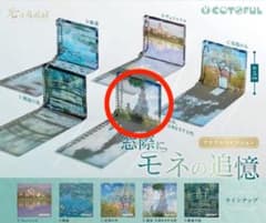 窓際にモネの追憶 アクリルコレクション 散歩 日傘をさす女性 ガチャガチャのサムネイル