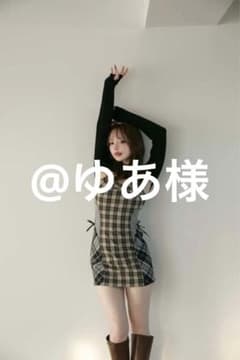ANDMARY khy check set beige - メルカリ