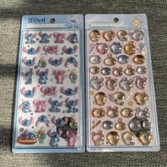 スティッチ　ちいかわ　ボンボンドロップシール　正規品　2点セットのサムネイル