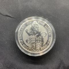 その2 純銀貨 2オンス クイーンズビースト 2016 ライオン