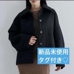 VIS シャギーオーバーライズミディアム丈ブルゾン - メルカリ