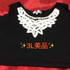 SALE✨美品❤︎レースタンクトップ 3Lのサムネイル
