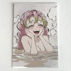鬼滅の刃 全集中展 幕間画 ポストカード 甘露寺蜜璃 温泉 刀鍛冶の里編