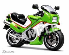 Kawasaki KR250 데포르메 아트