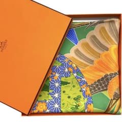 極希少 極美品 限定 エルメス シルクスカーフ 松坂屋400周年 和柄 鶴 