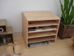 ままっぽ★送料無料★A3木製4段書類棚 ままっぽ様専用☆送料無料☆A3木製4段書類棚 - メルカリ