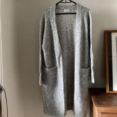 Acne Studios モヘアロングカーディガン ライトグレー XXS - メルカリ