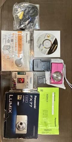 Panasonic Lumix FX77 超美品ピンク正常動作品　箱取説フル装備 Panasonic Lumix FX77 ピンク正常動作品 箱取説フル装備 - メルカリ