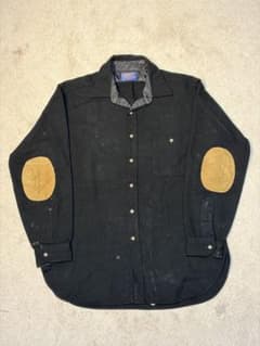70〜80s USA製 Pendleton ブラック ウールシャツのサムネイル