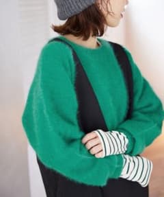 SLOBE IENA フォックスウールカシミヤプルオーバーのサムネイル