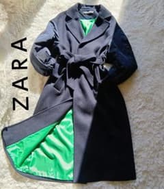 大人気完売【ZARA】マッチングボンバーコート MA-1 ネイビー×グリーン