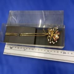 和装 髪飾り ゴールド フラワー かんざしのサムネイル