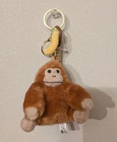 【値下げ！】ゴリラ　ゴリくん マスコット バナナ　チャーム付きのサムネイル
