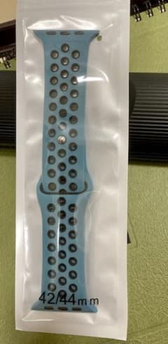 新品未使用　Apple Watch バンド 通気性ヨシ　コバルトブルー&ブラックのサムネイル