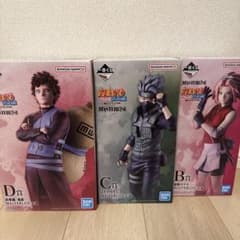 ナルト 一番くじ フィギュア 3体セット B賞サクラ C賞カカシ D賞我愛羅
