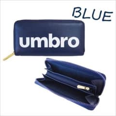 新品★umbro  長財布 ラウンドファスナー （ブルー）のサムネイル