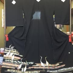 新品】黒留袖 正絹 仮縫い 八掛つき 京友禅 - メルカリ