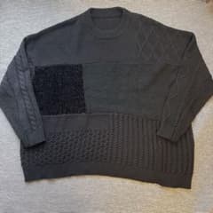 TTT_MSW Crazy pattern knit Mサイズ ブラック - メルカリ