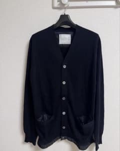 美品】 sacai コットンカーディガン Black サイズ2 - メルカリ
