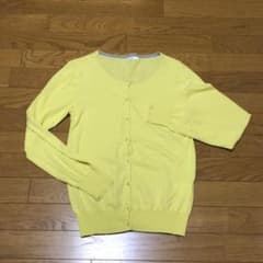 ELLE 爽やかイエローカーディガンのサムネイル