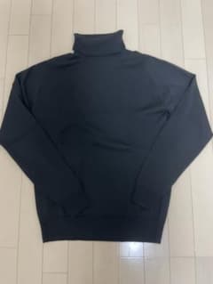JOHN SMEDLEY タートルネック ニット ブラック イギリス製のサムネイル