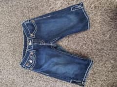 TRUE RELIGION トゥルーレリジョン デニムハーフパンツ 濃紺のサムネイル