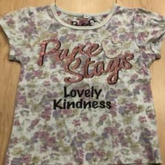 花柄グリッターTシャツ 110cmのサムネイル