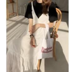 Doula Doula ワッシャークリンクルワンピース （ホワイト）のサムネイル